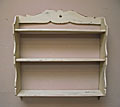 old painted shelf